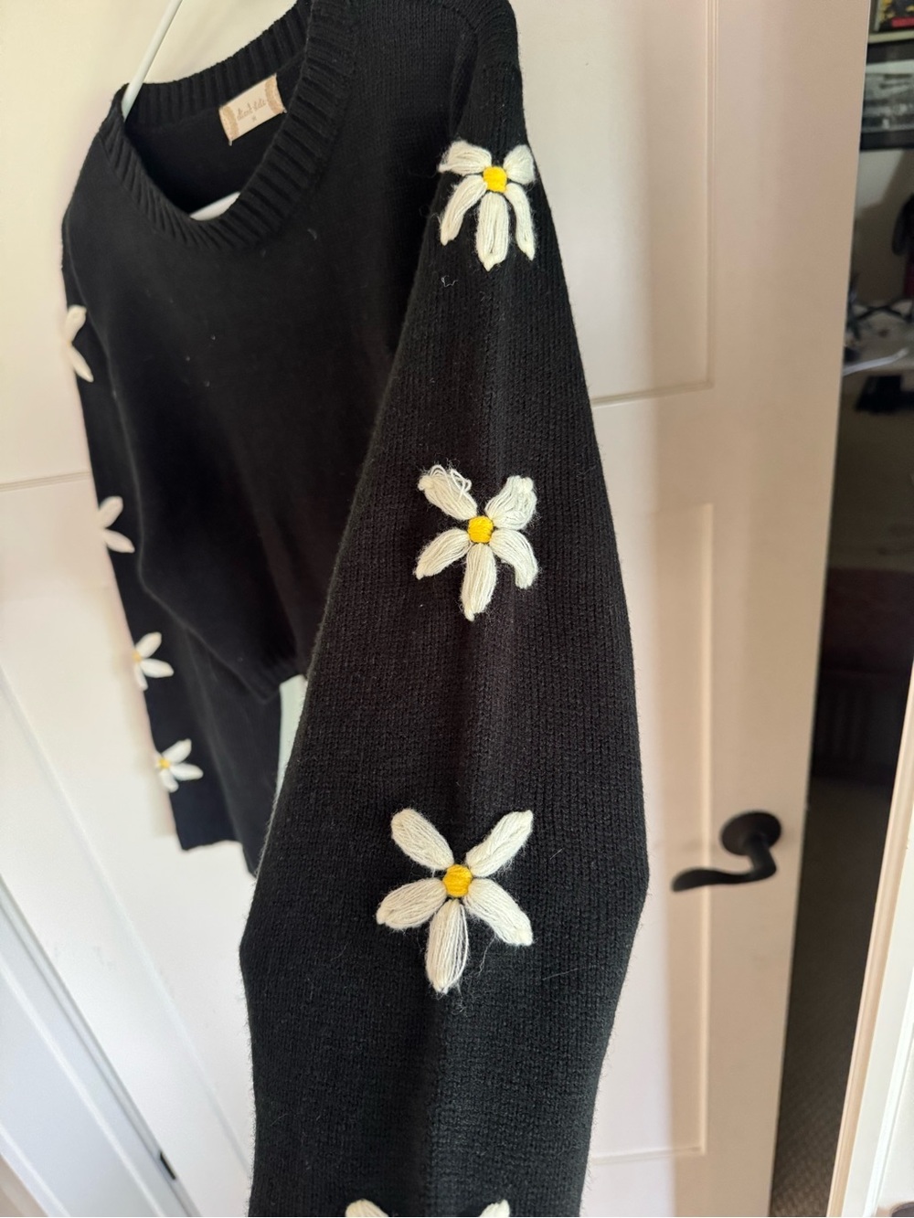 Altar'd State Cropped Flower Sweater - Picture 5 of 5